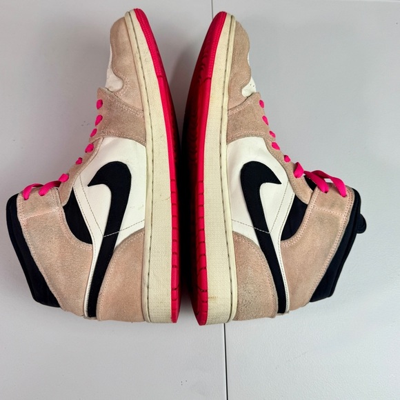 Air Jordan 1 Mid SE Crimson Tint Men’s Size 12 Pink Laces 852542-801 - Picture 2 of 10